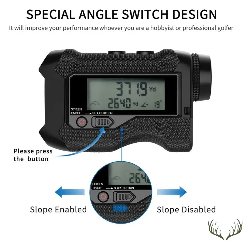 Télémètre De Chasse 5-1200 Mètres – Mesure Horizontale, Angle, Étanche, Camouflage