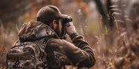 chasseur utilisant un telemetre de chasse